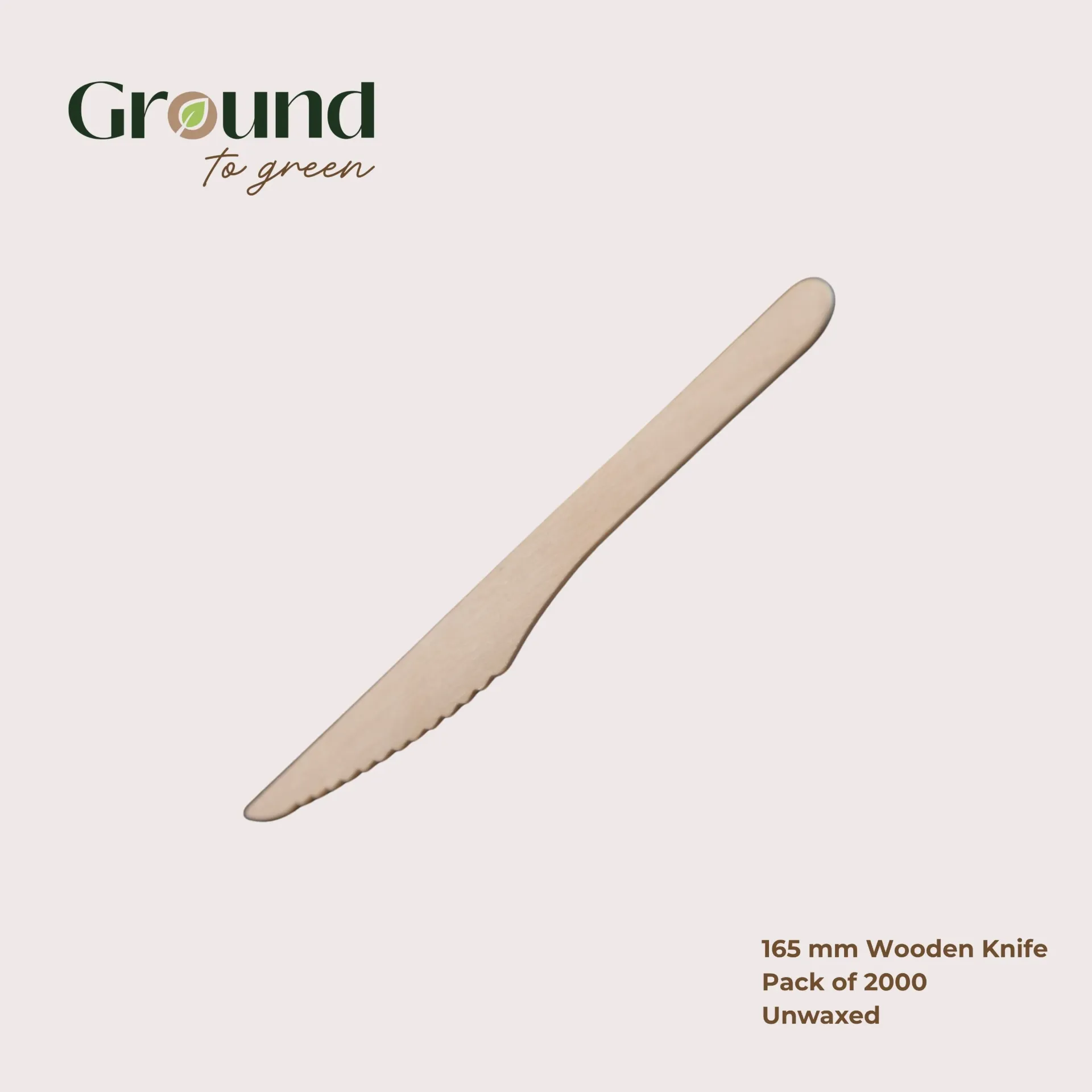 Wooden Knife 165mm (Pack of 2000)